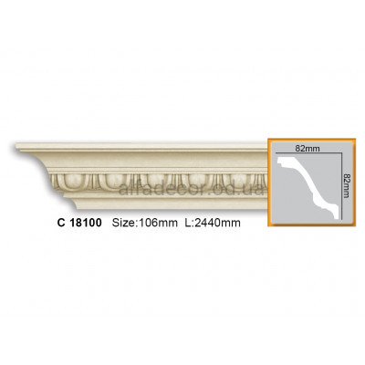 Карниз гибкий Gaudi Decor C 18100 (2.44м) купить в Одессе