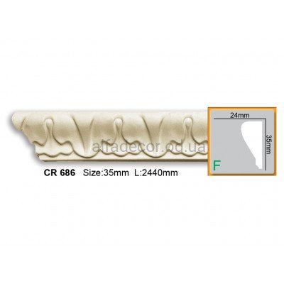 Молдинг гибкий Gaudi Decor CR 686 (2.44м) купить в Одессе