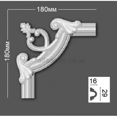 Угол к молдингу полимерному HCR 501-2 Grand Decor купить в Одессе