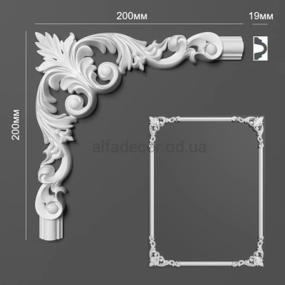 Кут до молдінгу полімерному HCR 516-4 Grand Decor купити в Одесі