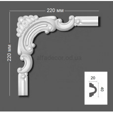 Кут до молдингу полімерного HCR 518-3 Grand Decor