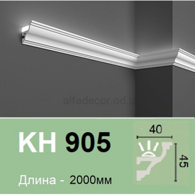 Карниз для підсвічування полімерний KH 905 (2.00м) Grand Decor купити в Одесі