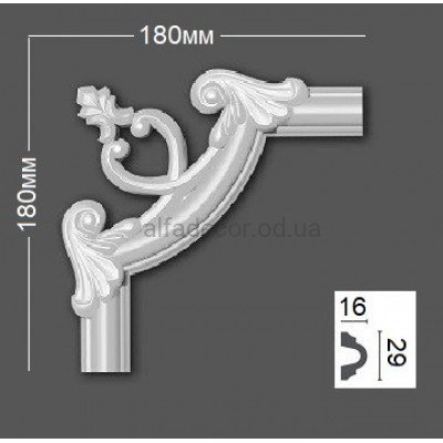 Кут до молдінгу полімерному HCR 501-2 Grand Decor купити в Одесі 