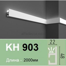 Карниз для підсвічування полімерний KH 903 (2.00м) Grand Decor