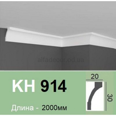 Карниз(плінтус) для стелі полімерний KH 914 (2.00м) Grand Decor купити в Одесі