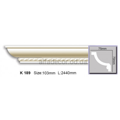 Карниз (2.44м) Harmony Decor K 189 купити в Одесі
