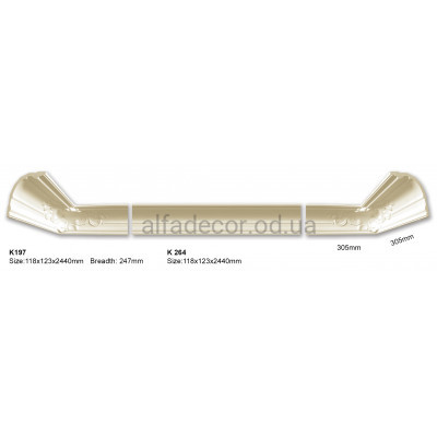 Карниз (2.44м) Harmony Decor K 197 купить в Одессе