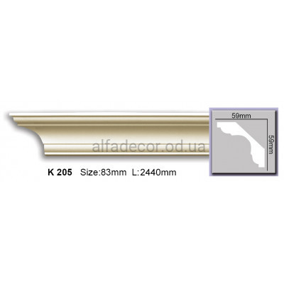 Карниз гибкий (2.44м) Harmony Decor K 205 купить в Одессе