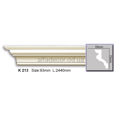 Карниз гибкий (2.44м) Harmony Decor K 213 купить в Одессе