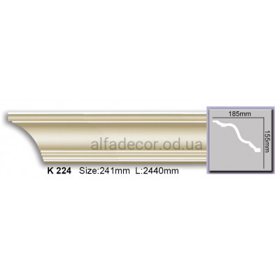 Карниз (2.44м) Harmony Decor K 224 купити в Одесі