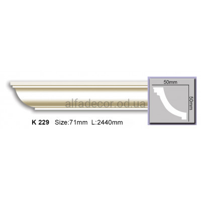Карниз (2.44м) Harmony Decor K 229 купить в Одессе