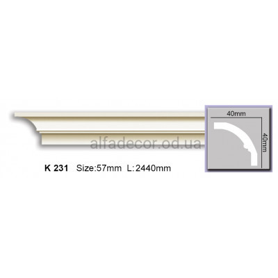 Карниз (2.44м) Harmony Decor K 231 купити в Одесі
