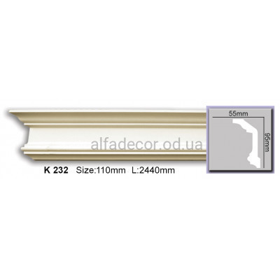 Карниз гибкий (2.44м) Harmony Decor K 232 купить в Одессе