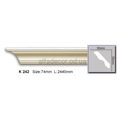 Карниз (2.44м) Harmony Decor K 242 купити в Одесі