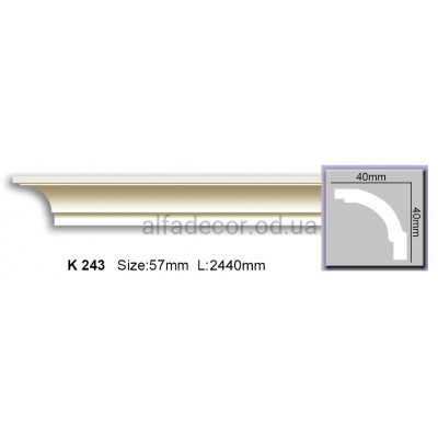 Карниз (2.44м) Harmony Decor K 243 купити в Одесі