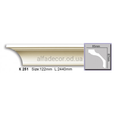 Карниз (2.44м) Harmony Decor K 251 купить в Одессе