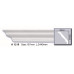 Карниз полиуретановый гладкий (2.44м) Harmony Decor K 1215 купить в Одессе