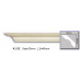 Карниз полиуретановый гладкий (2.44м) Harmony Decor K 212 купить в Одессе