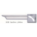Карниз полиуретановый гладкий (2.44м) Harmony Decor K 212 купить в Одессе