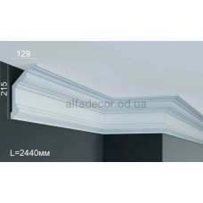 Карниз поліуретановий гладкий (2.44м) Harmony Decor K 219