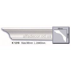 Карниз полиуретановый гладкий (2.44м) Harmony Decor K 1219