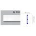 Молдинг(плинтус) полиуретановый гибкий (2.44м) Harmony Decor M 203 Flexi купить в Одессе