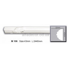Молдинг поліуретановий (2.44м) Harmony Decor M 106