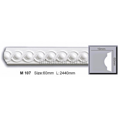 Молдинг полиуретановый (2.44м) Harmony Decor M 107 купить в Одессе