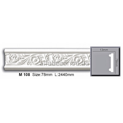 Молдинг полиуретановый (2.44м) Harmony Decor M 108 купить в Одессе