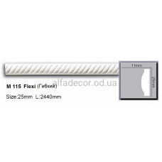 Молдинг поліуретановий гнучкий (2.44м) Harmony Decor M 115 Flexi