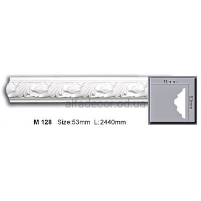 Молдинг поліуретановий (2.44м) Harmony Decor M 128 купити в Одесі