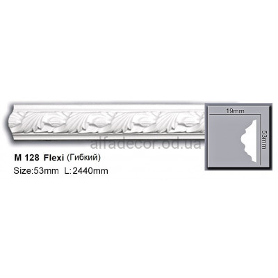 Молдинг полиуретановый гибкий (2.44м) Harmony Decor M 128 Flexi купить в Одессе