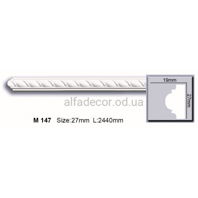 Молдинг поліуретановий (2.44м) Harmony Decor M 147 купити в Одесі