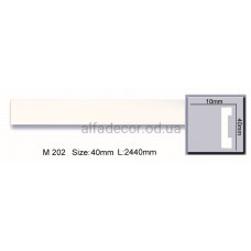 Молдинг полиуретановый гладкий (2.44м) Harmony Decor M 202
