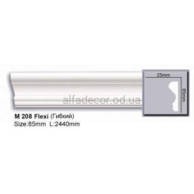 Молдинг поліуретановий гнучкий (2.44м) Harmony Decor M 208 Flexi купити в Одесі