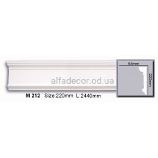 Молдинг поліуретановий гладкий (2.44м) Harmony Decor M 212