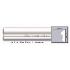 Молдинг поліуретановий гладкий (2.44м) Harmony Decor M 218