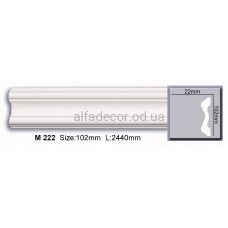 Молдинг полиуретановый гладкий (2.44м) Harmony Decor M 222