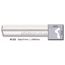 Молдинг поліуретановий гладкий (2.44м) Harmony Decor M 223