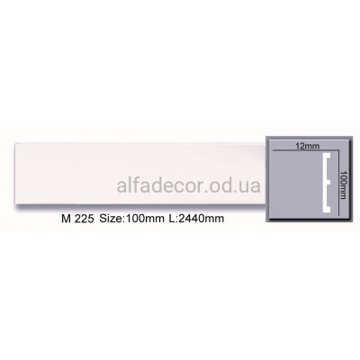 Молдинг(плинтус) полиуретановый (2.44м) Harmony Decor M 225 купить в Одессе