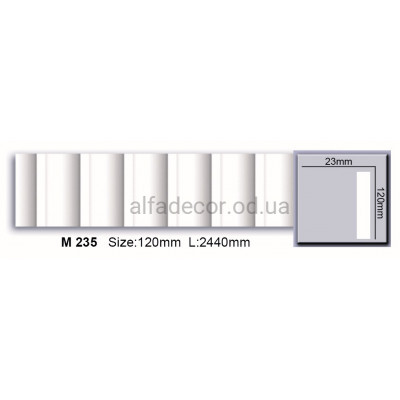 Молдинг полиуретановый (2.44м) Harmony Decor M 235 купить в Одессе