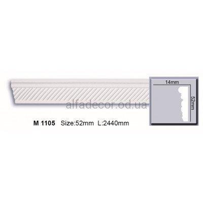 Молдинг поліуретановий (2.44м) Harmony Decor M 1105 купити в Одесі