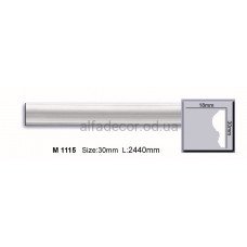 Молдинг поліуретановий гладкий (2.44м) Harmony Decor M 1115
