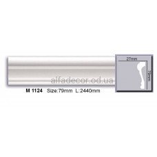 Молдинг поліуретановий гладкий (2.44м) Harmony Decor M 1124