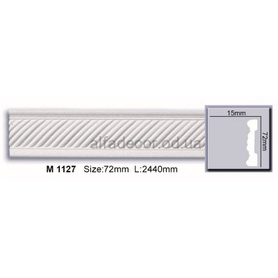 Молдинг поліуретановий (2.44м) Harmony Decor M 1127 купити в Одесі