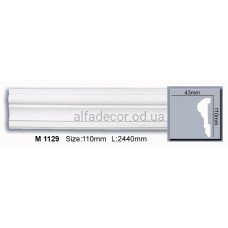 Молдинг поліуретановий гладкий (2.44м) Harmony Decor M 1129