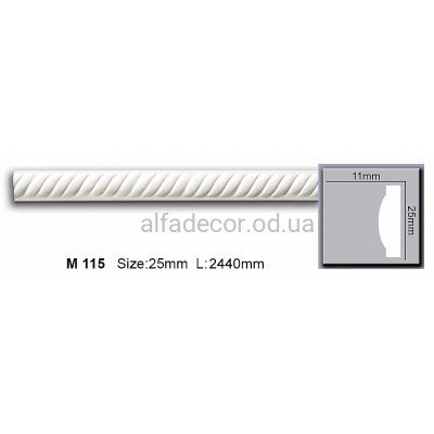 Молдинг поліуретановий (2.44м) Harmony Decor M 115 купити в Одесі