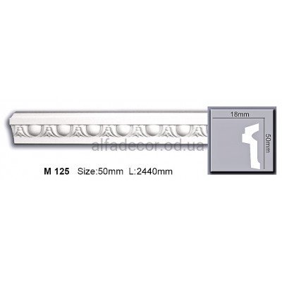 Молдинг полиуретановый (2.44м) Harmony Decor M 125 купить в Одессе