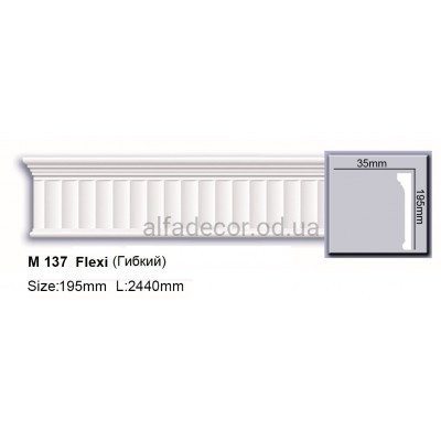 Молдинг полиуретановый гибкий (2.44м) Harmony Decor M 137 Flexi купить в Одессе