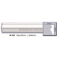 Молдинг полиуретановый гладкий (2.44м) Harmony Decor M 205